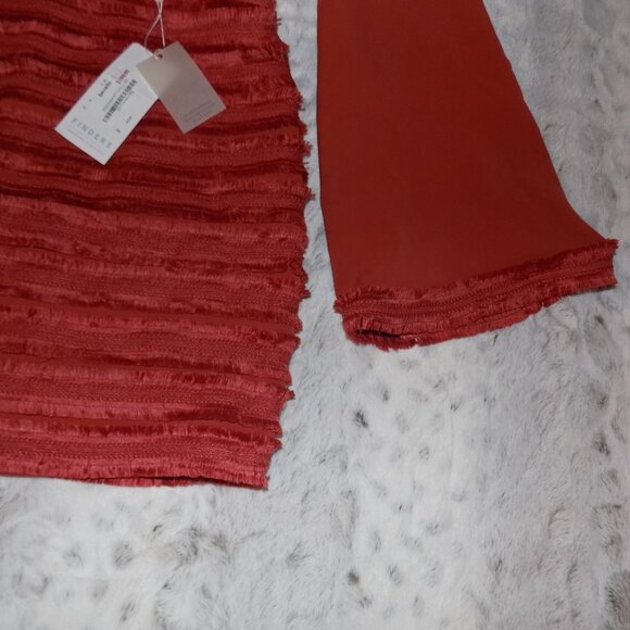 NWT Finders Keepers Orange Fringe Crop Top and Skirt Set - Picture 7 of 12